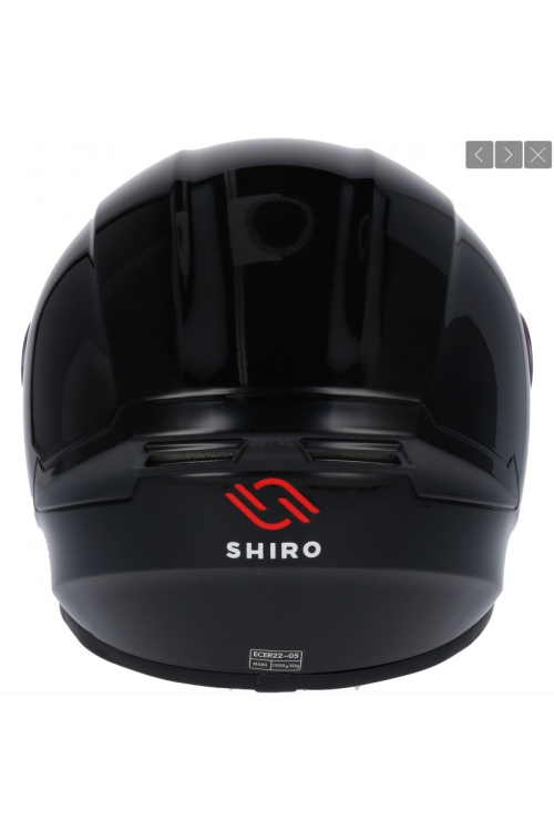 CASCO SHIRO SH 870 MONOCOLOR NEGRO MATE