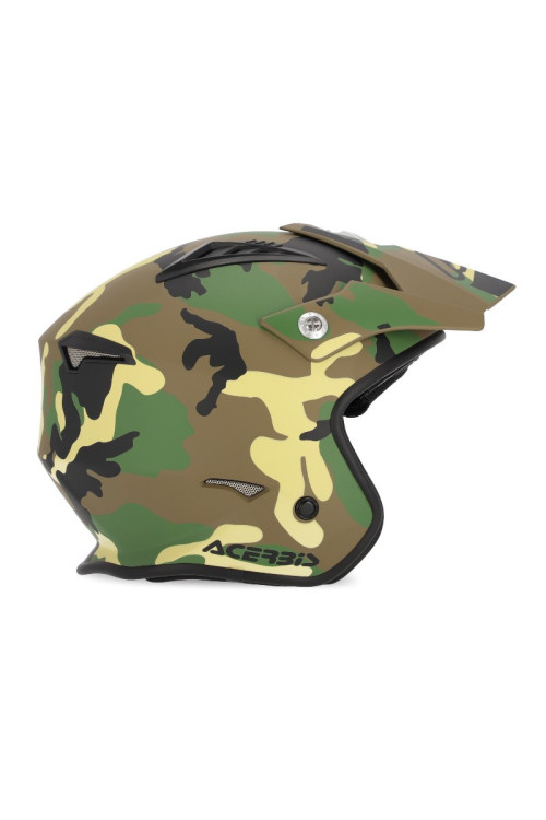 CASCO ACERBIS JET ARIA VERDE MARRON
