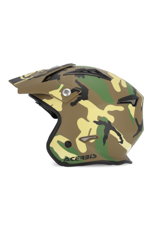 CASCO ACERBIS JET ARIA VERDE MARRON