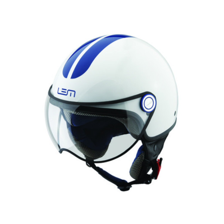 CASCO LEM ROGER GO FAST BLANCO AZUL