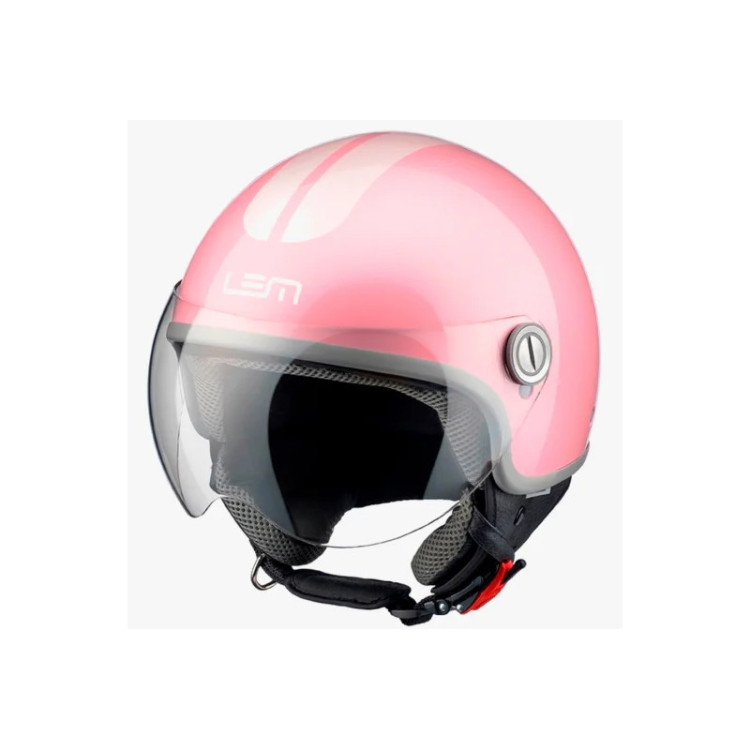 CASCO LEM ROGER GO FAST ROSA BLANCO