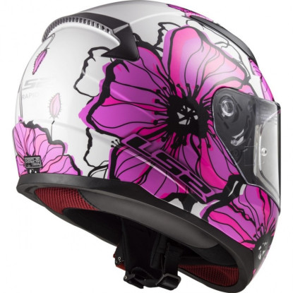 CASCO LS2 FF353 RAPID POPPIES ROSA
