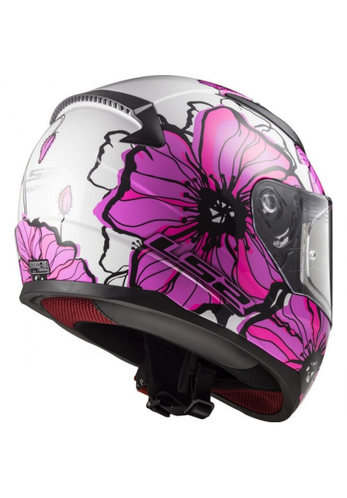 CASCO LS2 FF353 RAPID POPPIES ROSA