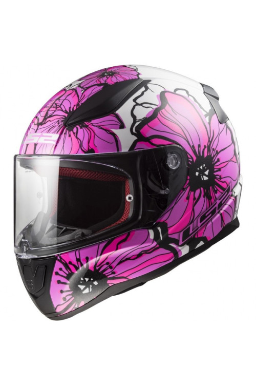 CASCO LS2 FF353 RAPID POPPIES ROSA