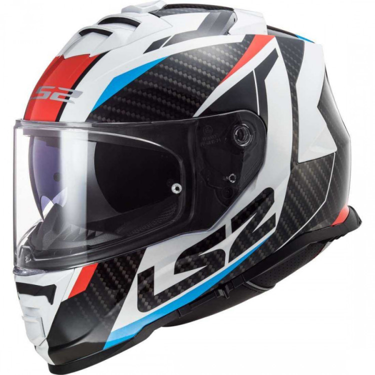 Casco LS2 Ff800 Storm Racer Blanco-azul-rojo