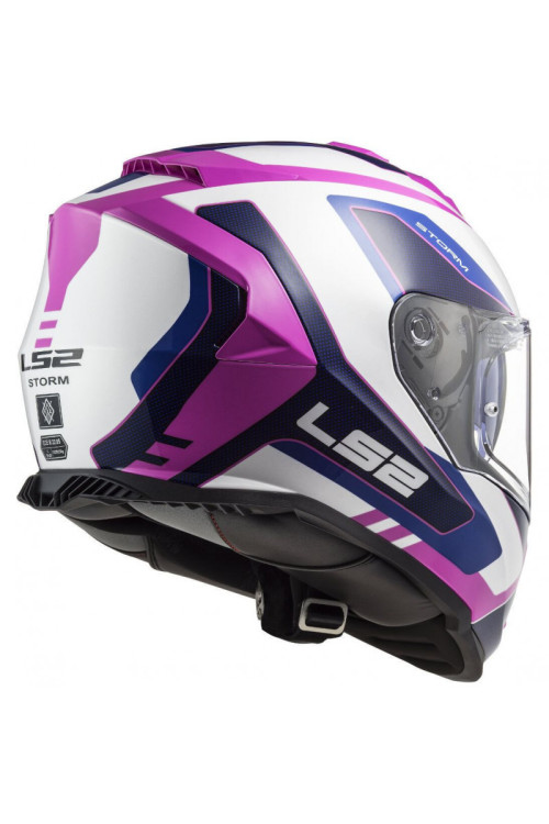 CASCO LS2 FF800 STORM TECHY BLANCO ROSA