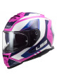 CASCO LS2 FF800 STORM TECHY BLANCO ROSA