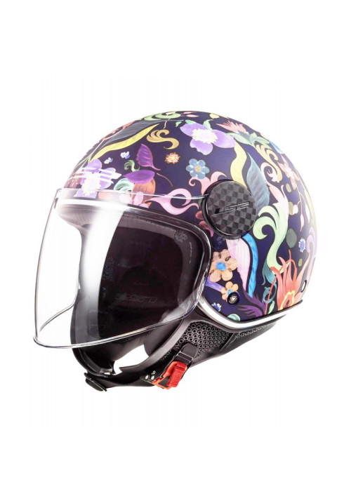 CASCO LS2 OF558 SPHERE LUX BLOOM AZUL ROSA