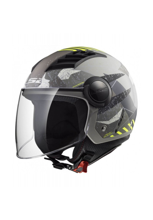 CASCO LS2 FF562 AIRFLOW CAMO TITANIO AMARILLO FLUOR MATE