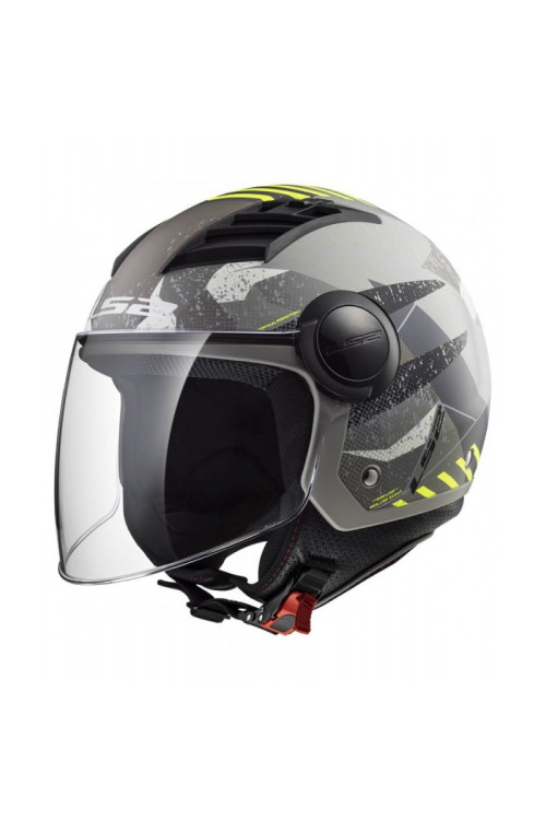 CASCO LS2 FF562 AIRFLOW CAMO TITANIO AMARILLO FLUOR MATE