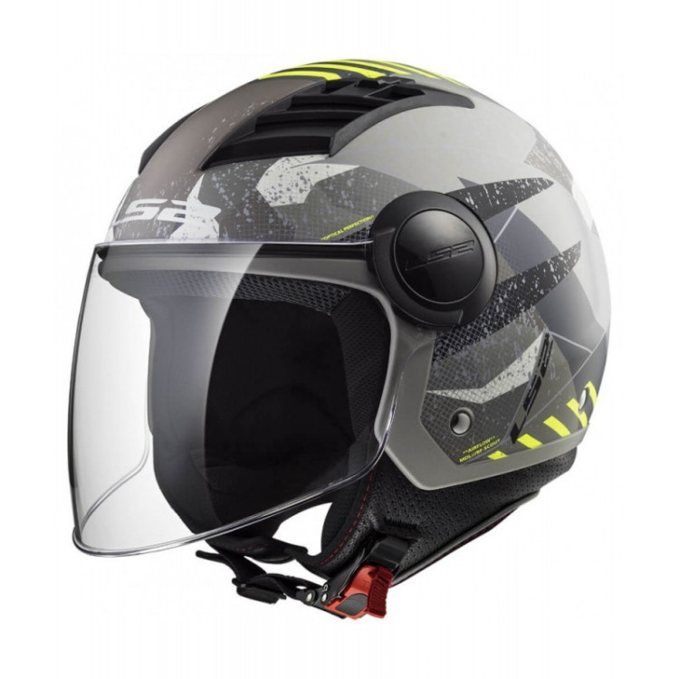 CASCO LS2 FF562 AIRFLOW CAMO TITANIO AMARILLO FLUOR MATE
