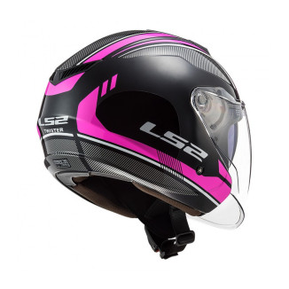 CASCO LS2 OF573 TWISTER II FLIX NEGRO VIOLETA