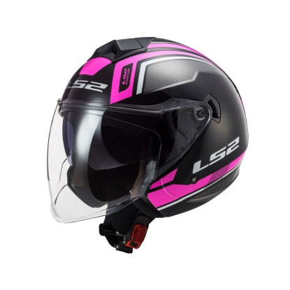 CASCO LS2 OF573 TWISTER II FLIX NEGRO VIOLETA