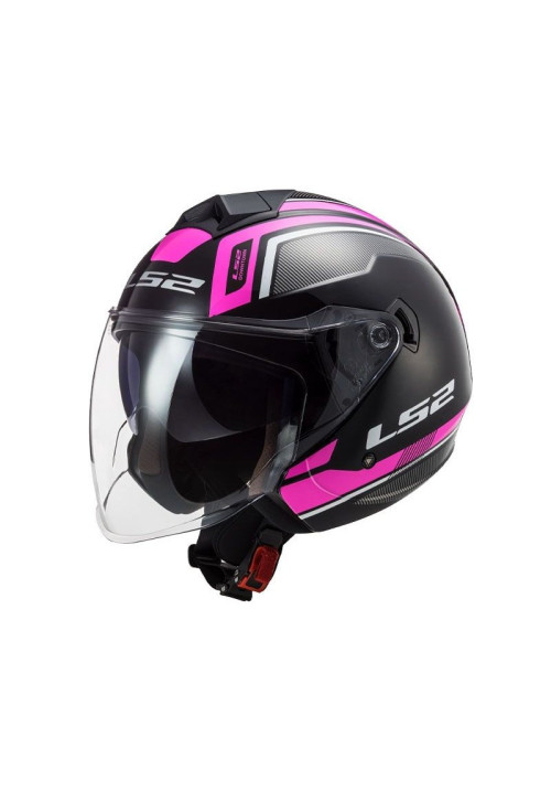 CASCO LS2 OF573 TWISTER II FLIX NEGRO VIOLETA