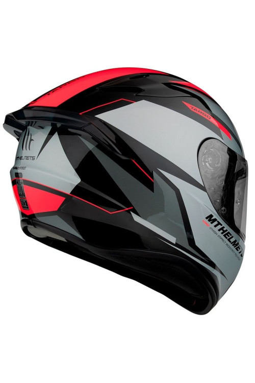 CASCO TARGO PRO SOUND A5 GLOSS FLUOR RED