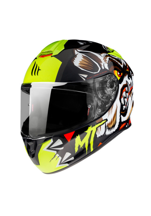 CASCO MT TARGO CRAZYDOG G3 AMARILLO FLUOR