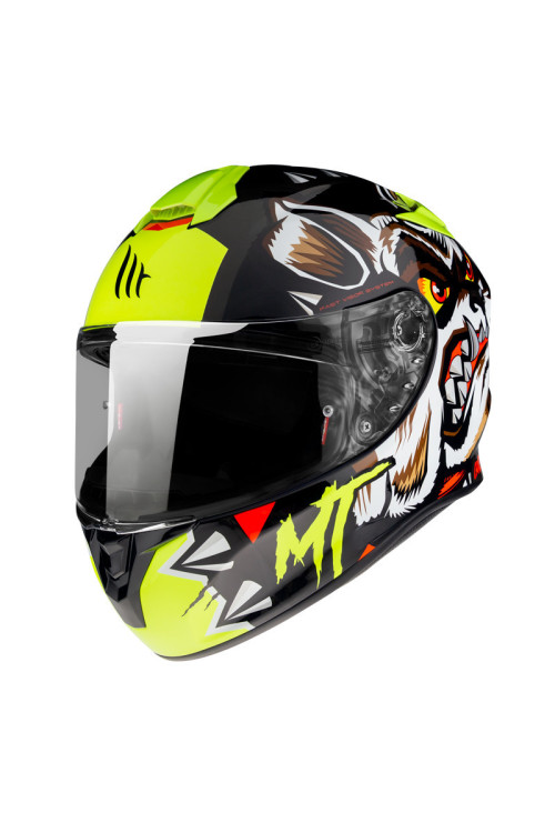 CASCO MT TARGO CRAZYDOG G3 AMARILLO FLUOR