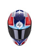 CASCO SCORPION EXO-R1 AIR INFINI BLANCO AZUL ROJO