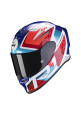 CASCO SCORPION EXO-R1 AIR INFINI BLANCO AZUL ROJO