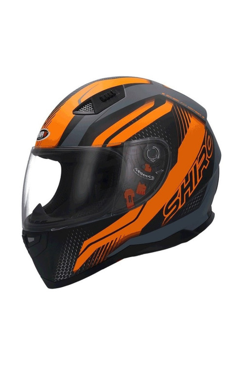 CASCO SHIRO SH-881 SV MOTEGI II NARANJA MATE