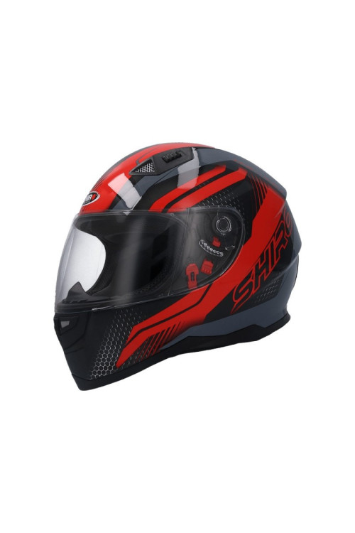 CASCO SHIRO SH-881 SV MOTEGI II NEGRO MATE ROJO