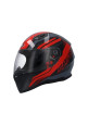 CASCO SHIRO SH-881 SV MOTEGI II NEGRO MATE ROJO