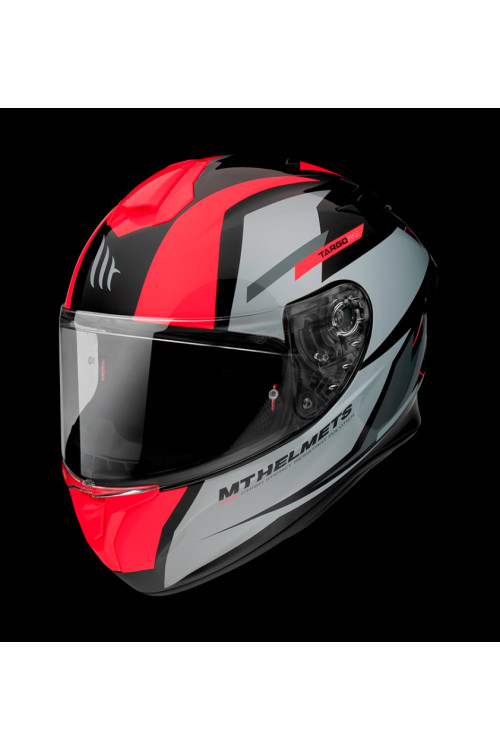 CASCO TARGO PRO SOUND A5 GLOSS FLUOR RED