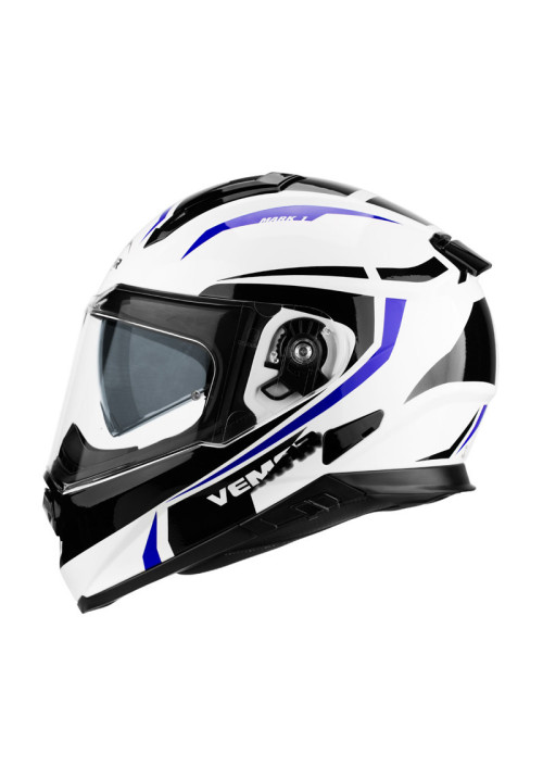 CASCO VEMAR ZEPHIR MARK BLANCO / AZUL