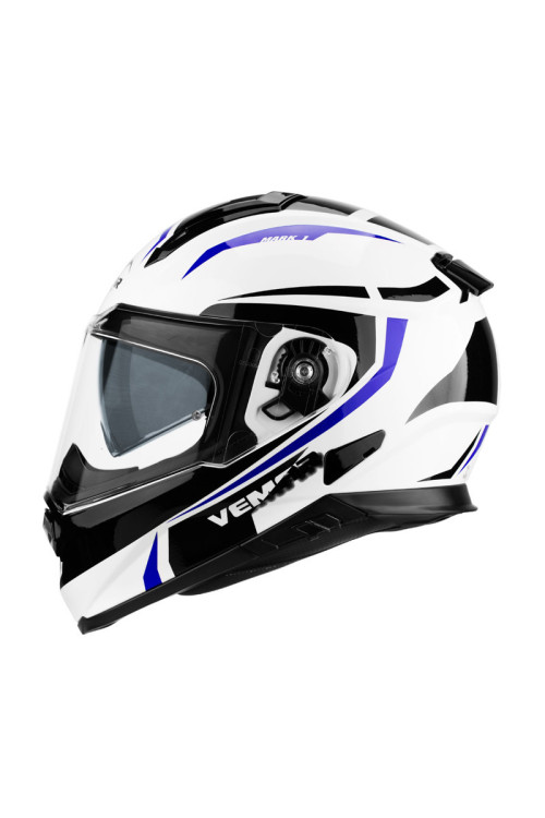 CASCO VEMAR ZEPHIR MARK BLANCO / AZUL