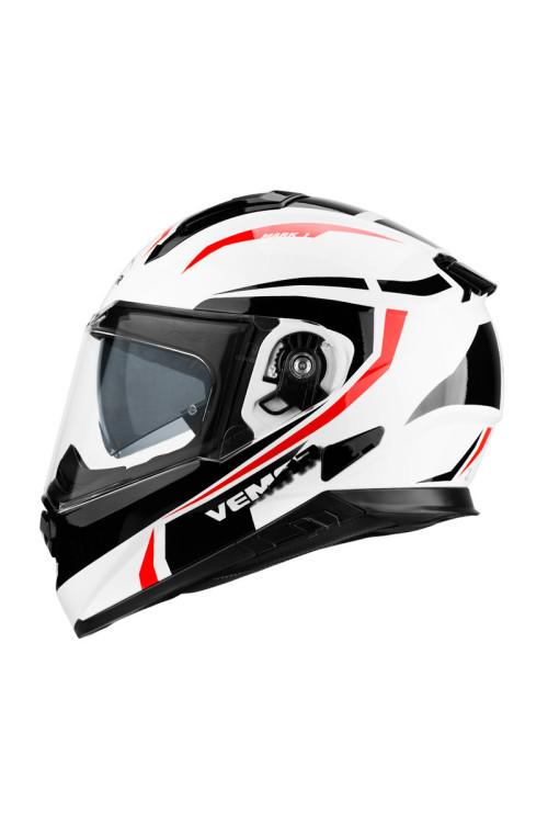 CASCO VEMAR ZEPHIR MARK BLANCO / ROJO
