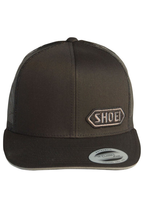 GORRA SHOEI TRUCKER NEGRA CON LOGO GRIS