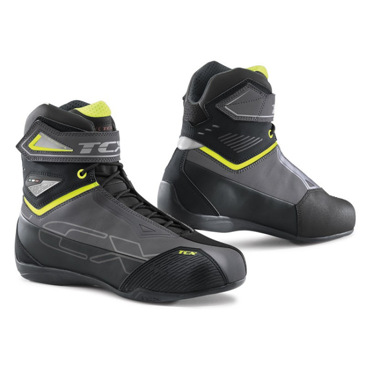 BOTIN TCX RUSH 2 WP GRIS AMARILLO FLUOR